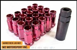 Varrstoen Vt48 Lug Nuts 12x1.25mm Extended Open RED