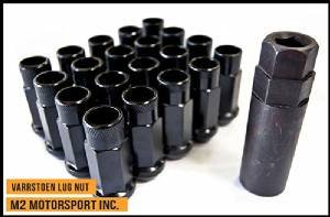 Varrstoen Vt48 Lug Nuts 12x1.25mm Extended Open Black