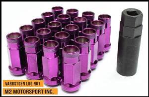 Varrstoen Vt48 Lug Nuts 12x1.5mm Extended Open Purple