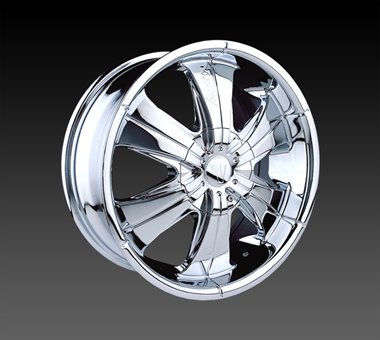 24" Velocity VW166 Wheels Chrome Rim 24x9.5 Chrome 5x120