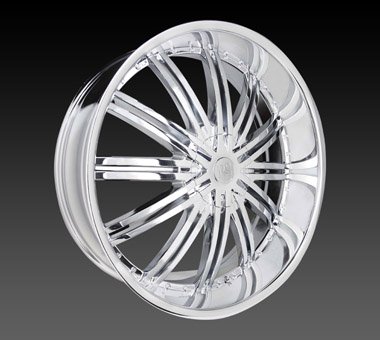 24" Red Sport Wheels Rsw 99 Chrome Rim 24x9.5 Offset 13 Chrome 5x139.7