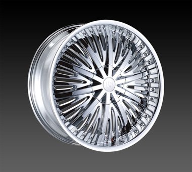 22" Red Sport Wheels Rsw 66 Chrome Rim 22x9.5 Offset 30 Chrome 6x139.7