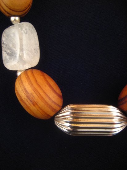 Wood & Quartz Necklace : DMD1012