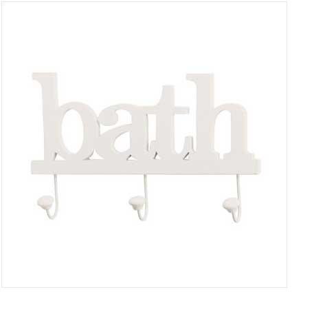 Bath Clothes Hook Wall Plaque
