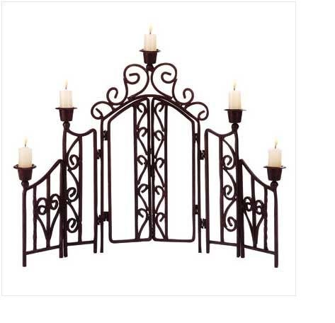 Scrollwork Candleholder Screen