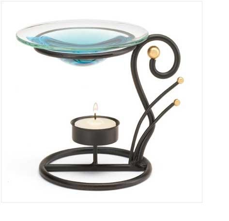 Black Metal Oil Warmer