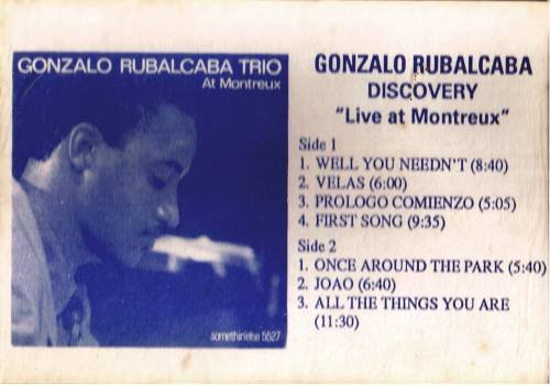 GONZALO RUBALCABA - Discovery - Live At Montreux (1991) - Cassette Tape