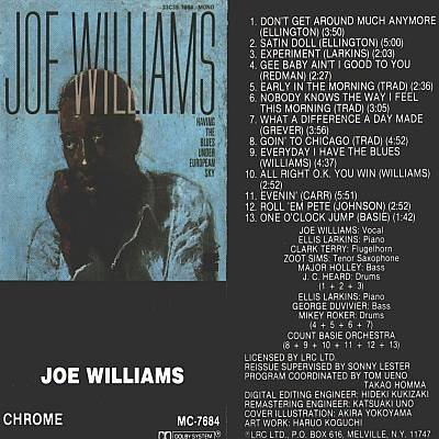 JOE WILLIAMS - Joe Williams - Cassette Tape