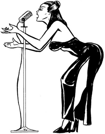 Singer -- 11 By 17 -- Unframed