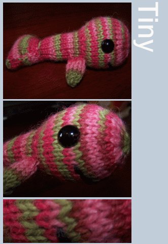 Tiny the Knitted Happy Whale + Cellophane Gift Wrap