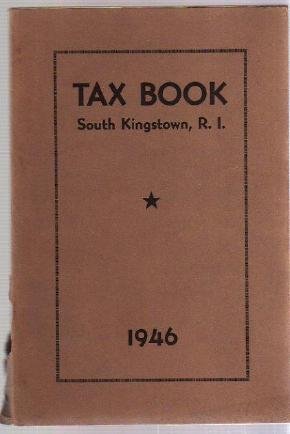 1946 SOUTH KINGSTOWN RI TAX BOOK Directory genealogy