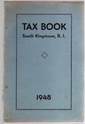 1948 SOUTH KINGSTOWN RI TAX BOOK Directory genealogy
