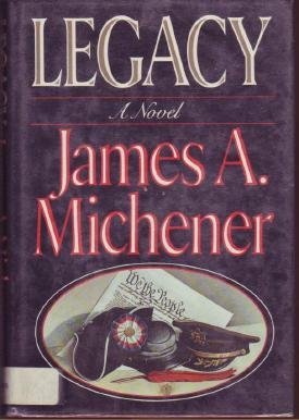 LEGACY JAMES MICHENER HCDJ Political Novel 1st ed book
