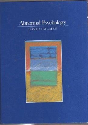 Abnormal psychology Author:David S Holmes ISBN: 0060428724