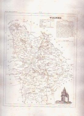 2 1835 VIENNE French Antique Atlas Maps Cartography