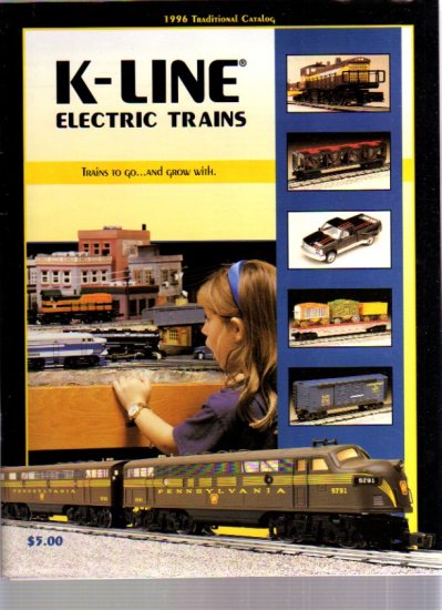 1996 K-LINE Traditional Electric Toy RR Model Trains Catalog