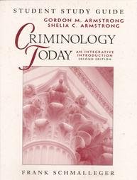 Criminology Today 2nd Ed Schmalleger Teachers Instructors Guide and Study Guide and Textbook