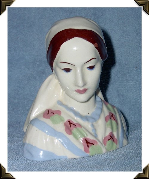 California Pottery Womans Head
