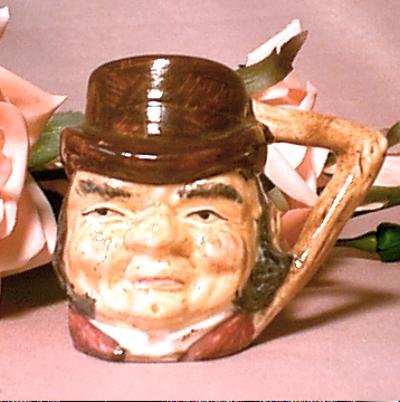 Sterling Miniature Toby Jug, Cup or Shot Glass ~ Farmer Giles
