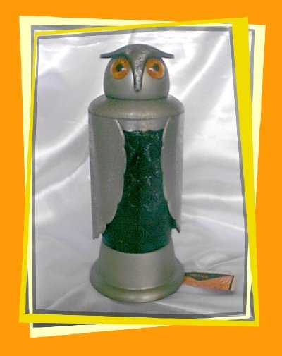 Vintage Musical Owl Decanter ~ For Hes a Jolly Good Fellow
