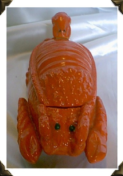 Wonderful LOBSTER Shaped Covered Condiment Dish