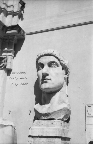 Constantine's head in the Campidoglio