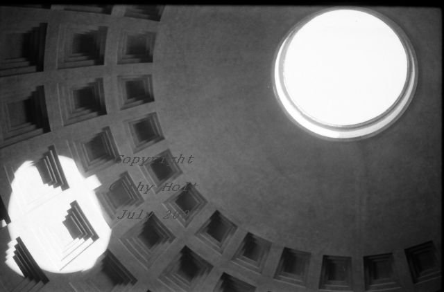 Pantheon in Rome - Oculus - Single Photograph