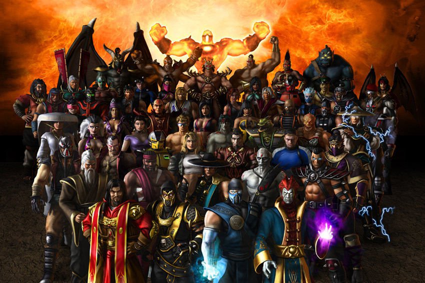 Mortal Kombat 9 All Heroes Combat Poster 35"