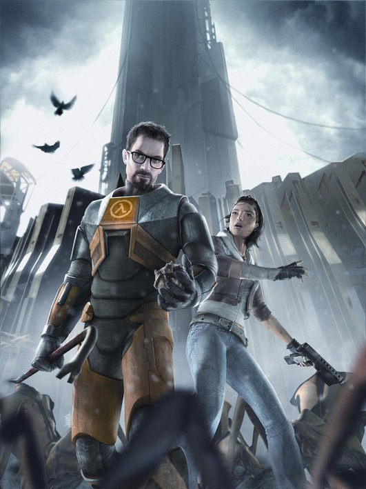 Half Life 2 HF2 Shot Game 32x24 Poster