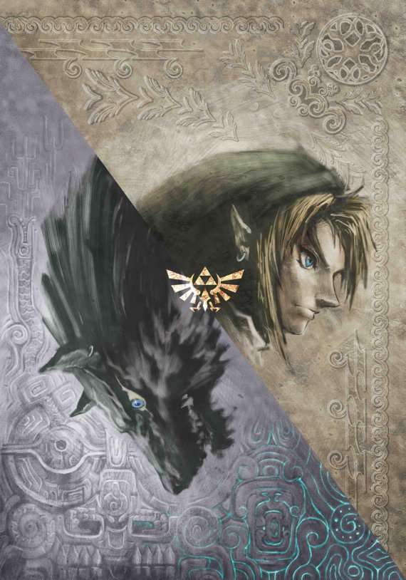 Human And Wolf Silk Poster 33''