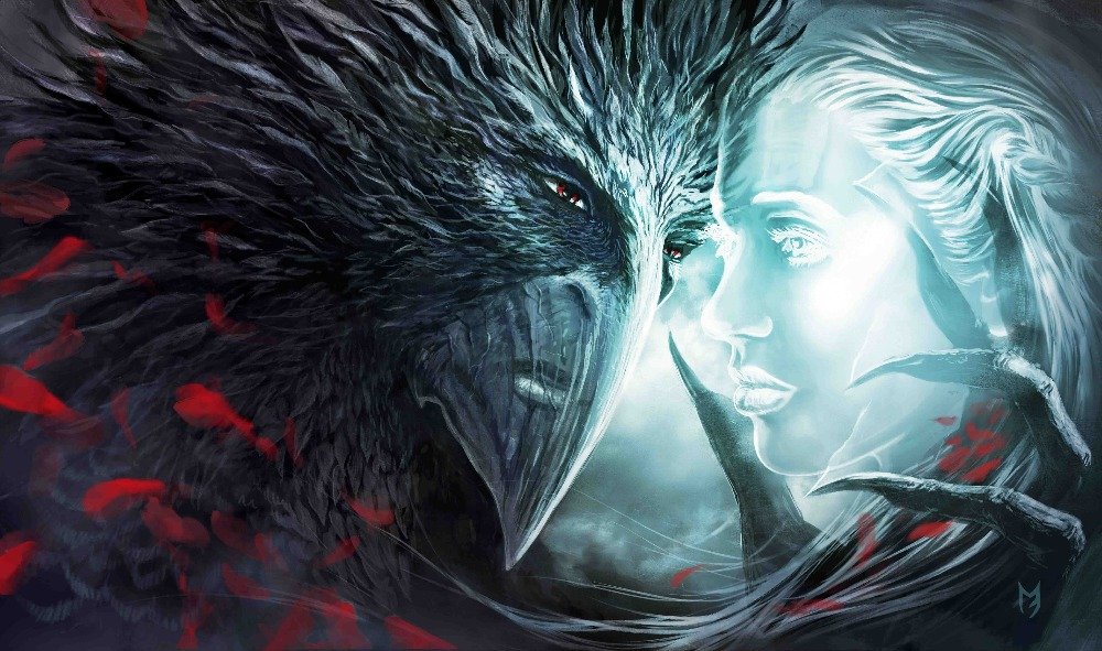 Fantasy Love Good Vs Evil Poster 40''