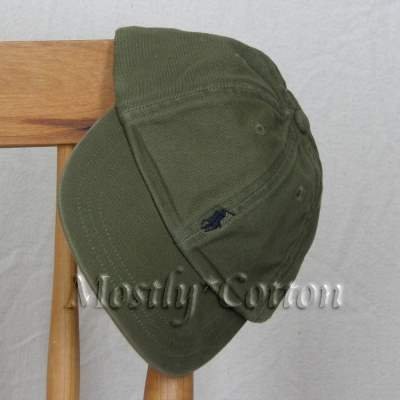 NEW Polo Ralph Lauren Boys BASEBALL Hat GREEN 4 5 6 7 Medium