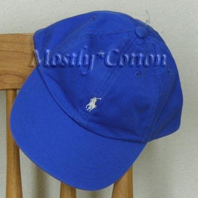 Polo Ralph Lauren BOYS Baseball Cap Hat ROYAL BLUE 4 5 6 7 MEDIUM NwT New with Tags
