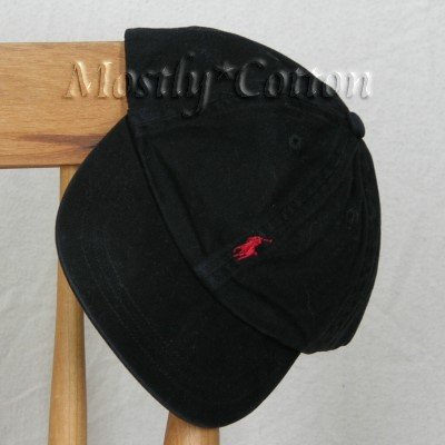 Polo Ralph Lauren BOYS Baseball Cap Hat BLACK 4 5 6 7 MEDIUM NwT New with Tags