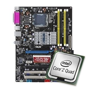 AsusP5N-ESLINVIDIA650iSocket 775ATXMotherboardandntelCore2QuadQ66002.40GHzSocket775
