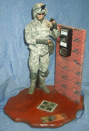 US Soldier calling home