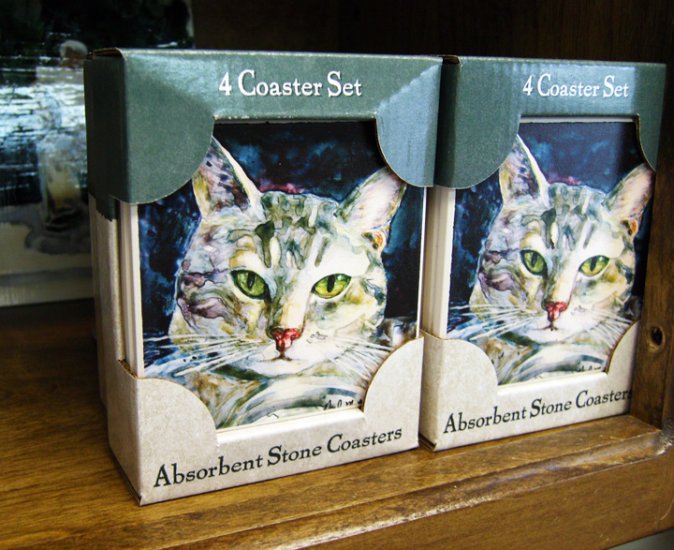 Cat Coasters Set of 4