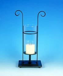 2Pc Iron & Glass Hurricanes