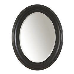 Oval Mirror- Antique Black