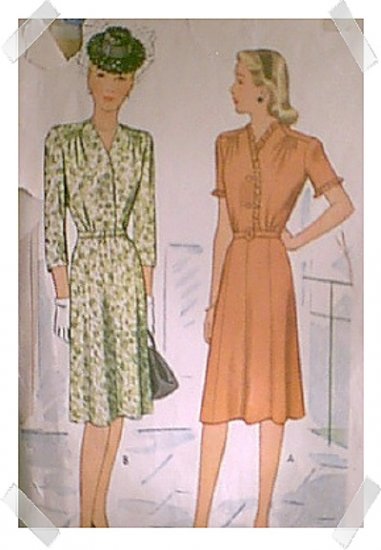 McCalls Woman's / Ladies / Misses Shirtwaist Dress Pattern #5680 c.1944