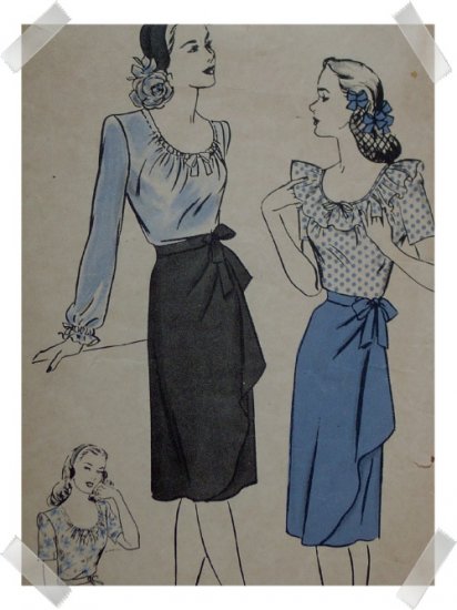Hollywood #1356 Sz 14 Misses / Ladies Skirt/Blouse Pattern