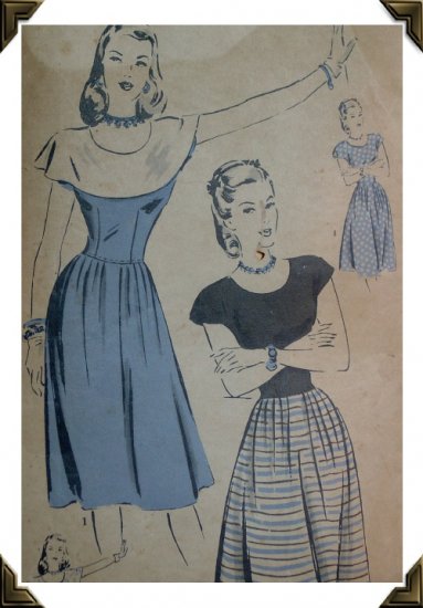 Hollywood #1811 Vintage Misses / Ladies Sz 12 Dress Pattern