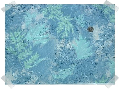 VINTAGE FABRIC for Quilts Crafts Sewing ~ 100% Cotton FERNS 3 Yds