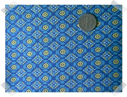 GORGEOUS 1950s 100% COTTON Blue Diamonds 4yds