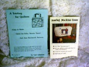 PATTERNS- QuiltersTote and Sew Machine Cover