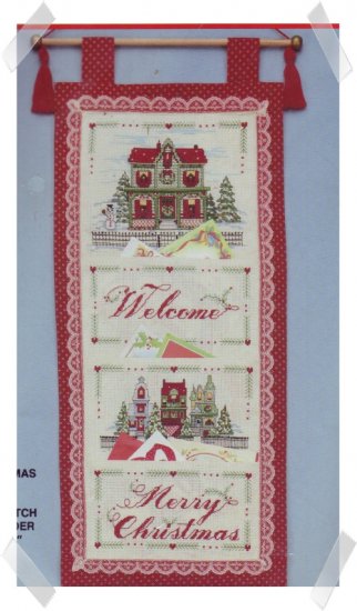 Bucilla Counted Cross Stitch CHRISTMAS WELCOME Kit