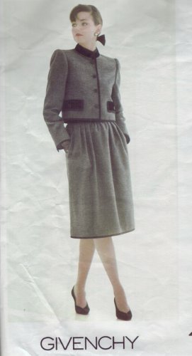 Vogue #1203 Givenchy Tuxedo Suit Pattern Sz 12