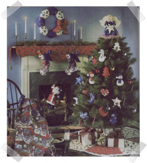 Simplicity #9327 Patchwork Christmas Ornaments