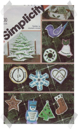 Simplicity #5635 Chritmas Tree Ornaments Patt
