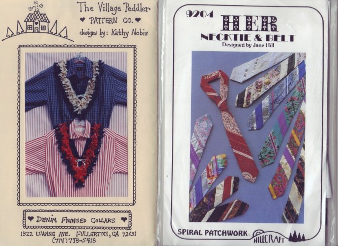 Fringed Collars & Ties Accessory Patterns ~ Really Fun